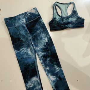 Old Navy Active Go Dry Bra Top and Leggings Set Girls Size (6-7)
